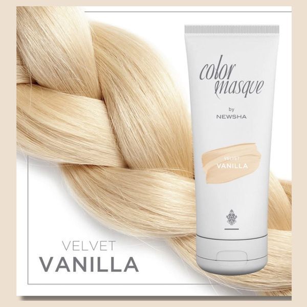 NEWSHA VELVET VANILLA. КОЛЬОРОВА МАСКА ОКСАМИТОВА ВАНІЛЬ NE-32 фото