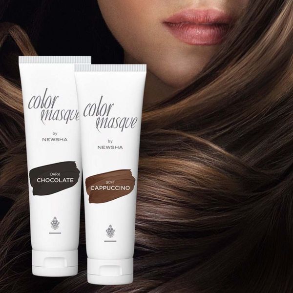 NEWSHA КОЛЬОРОВА МАСКА ТЕМНИЙ ШОКОЛАД. COLOR MASQUE DARK CHOCOLATE  NE-36 фото